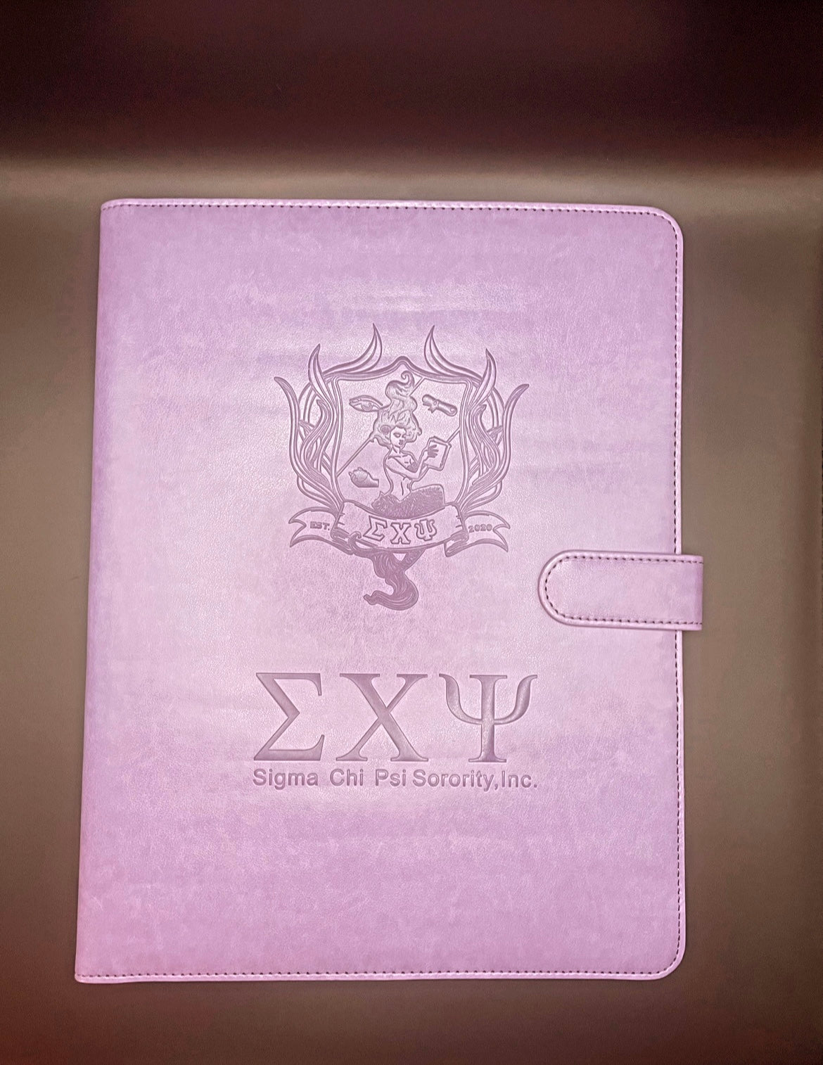 Sigma Chi Psi Leather Pad Portfolio